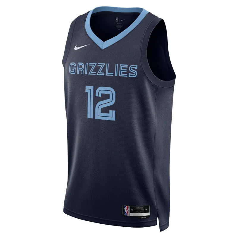 Unisex Memphis Grizzlies Ja Morant Navy Swingman Jersey - Icon Edition