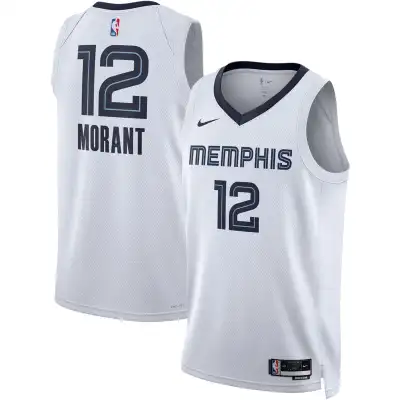 Unisex Memphis Grizzlies Ja Morant White Swingman Jersey - Association Edition 01