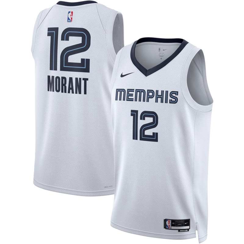Unisex Memphis Grizzlies Ja Morant White Swingman Jersey - Association Edition