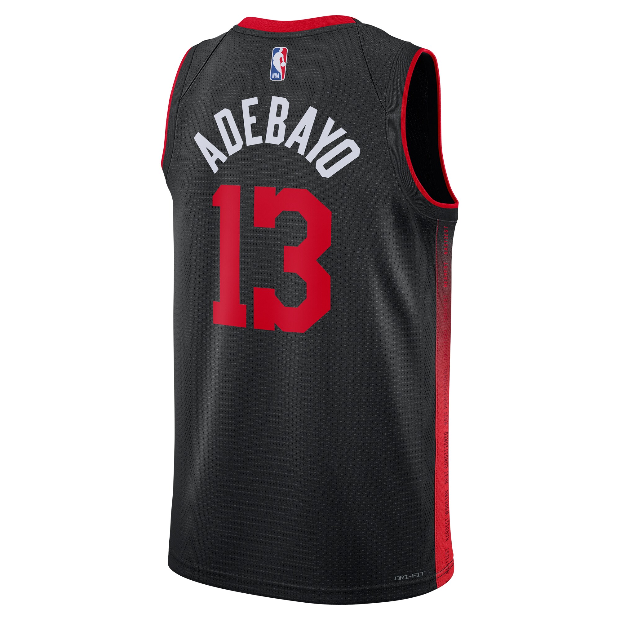 Unisex Miami Heat Bam Adebayo Black 2023/24 Swingman Jersey - City Edition
