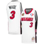 Unisex Miami Heat Dwyane Wade White Hall of Fame Class of 2023 Throwback Swingman Jersey