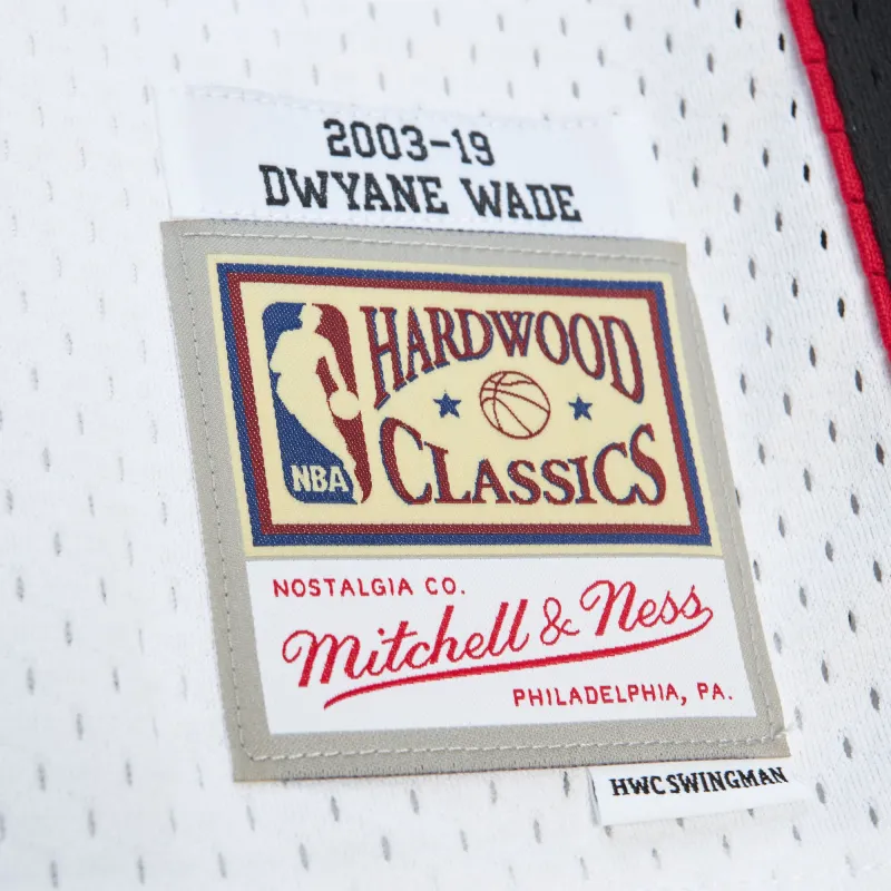 Unisex Miami Heat Dwyane Wade White Hall of Fame Class of 2023 Throwback Swingman Jersey