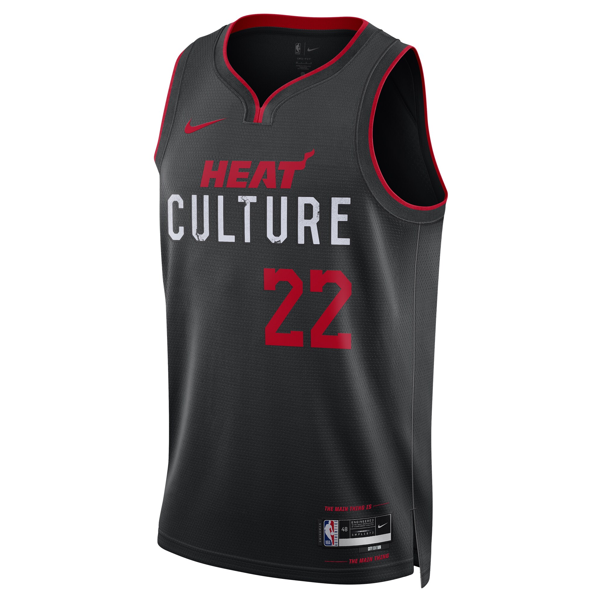Unisex Miami Heat Jimmy Butler Black 2023/24 Swingman Jersey - City Edition