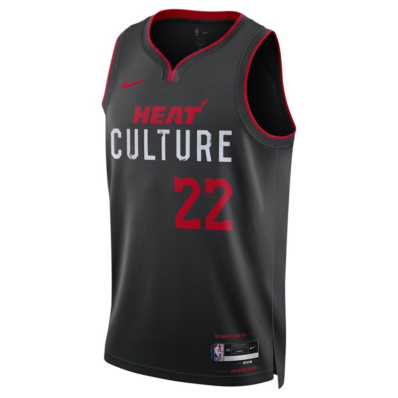 Unisex Miami Heat Jimmy Butler Black 2023/24 Swingman Jersey - City Edition