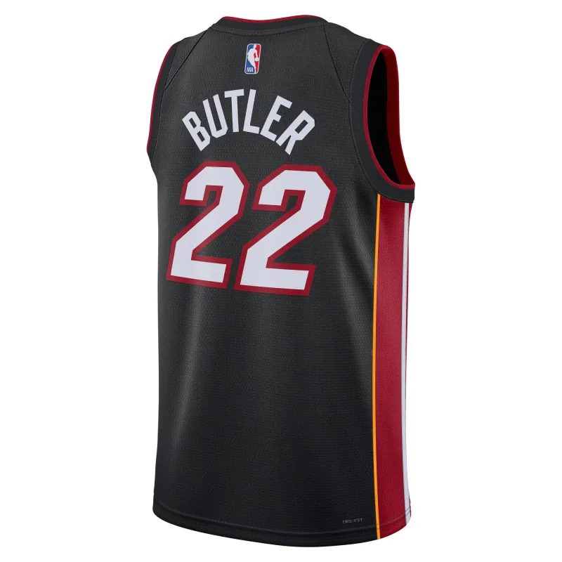 Unisex Miami Heat Jimmy Butler Black Swingman Jersey - Icon Edition