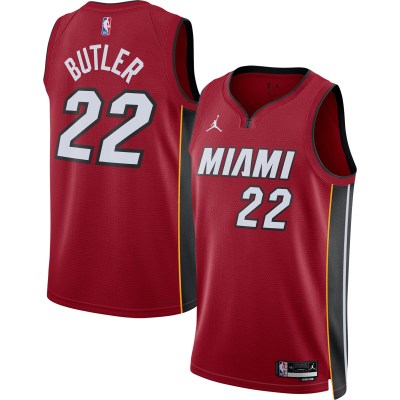Unisex Miami Heat Jimmy Butler Red Swingman Jersey - Statement Edition 01