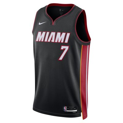 Unisex Miami Heat Kyle Lowry Black Swingman Jersey - Icon Edition 02