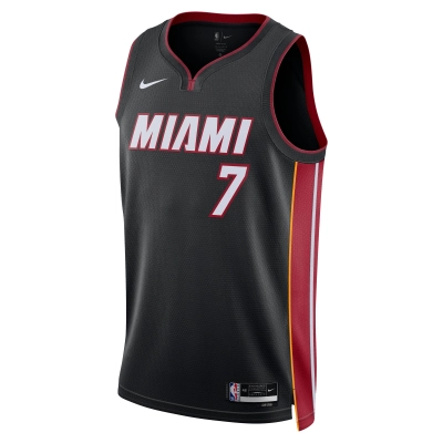 Unisex Miami Heat Kyle Lowry Black Swingman Jersey - Icon Edition 02
