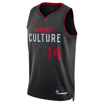 Unisex Miami Heat Tyler Herro Black 2023/24 Swingman Jersey - City Edition 02