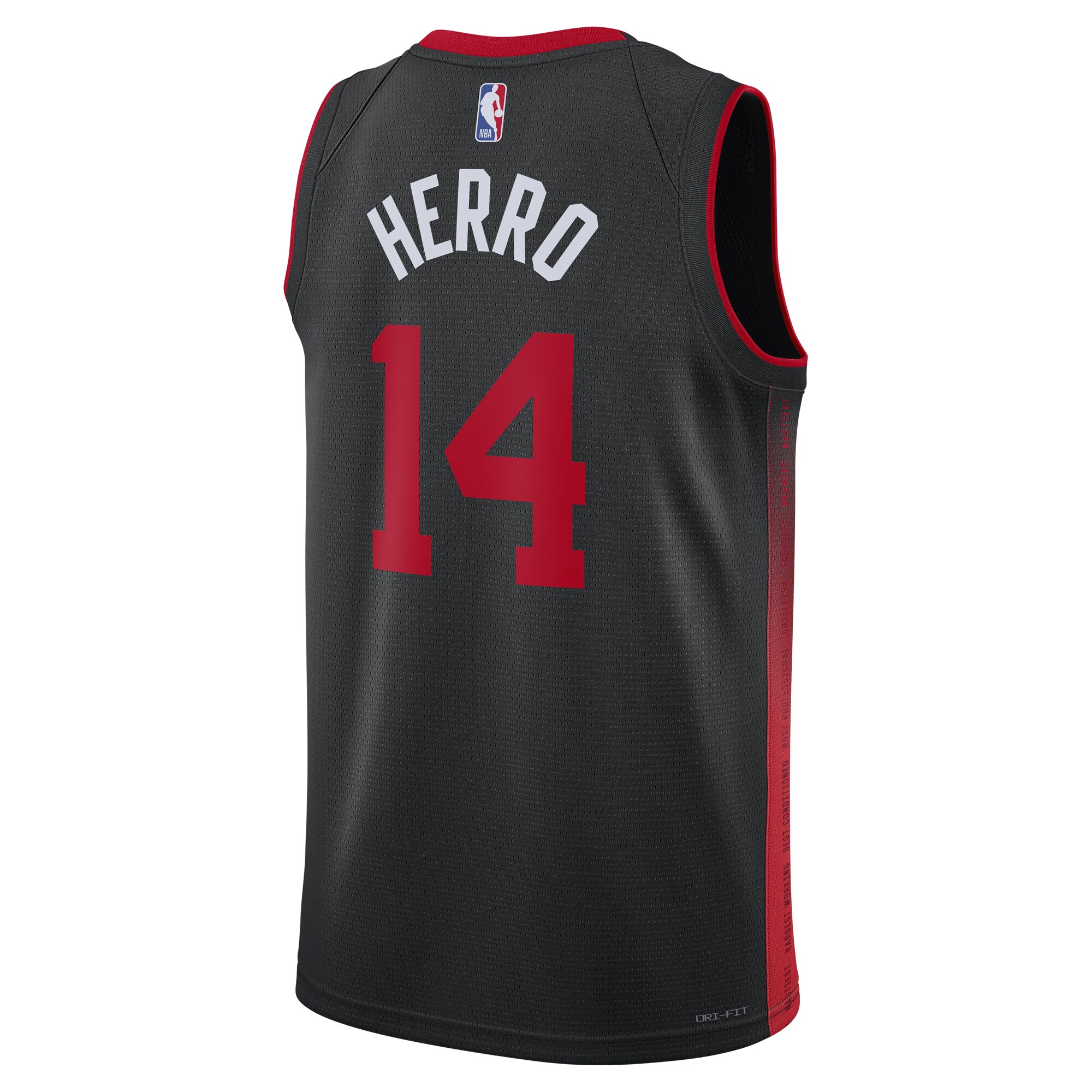 Unisex Miami Heat Tyler Herro Black 2023/24 Swingman Jersey - City Edition
