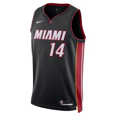 Unisex Miami Heat Tyler Herro Black Swingman Jersey - Icon Edition 02
