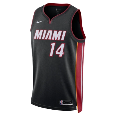 Unisex Miami Heat Tyler Herro Black Swingman Jersey - Icon Edition 02