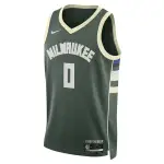 Unisex Milwaukee Bucks Damian Lillard Hunter Green Swingman Jersey - Icon Edition