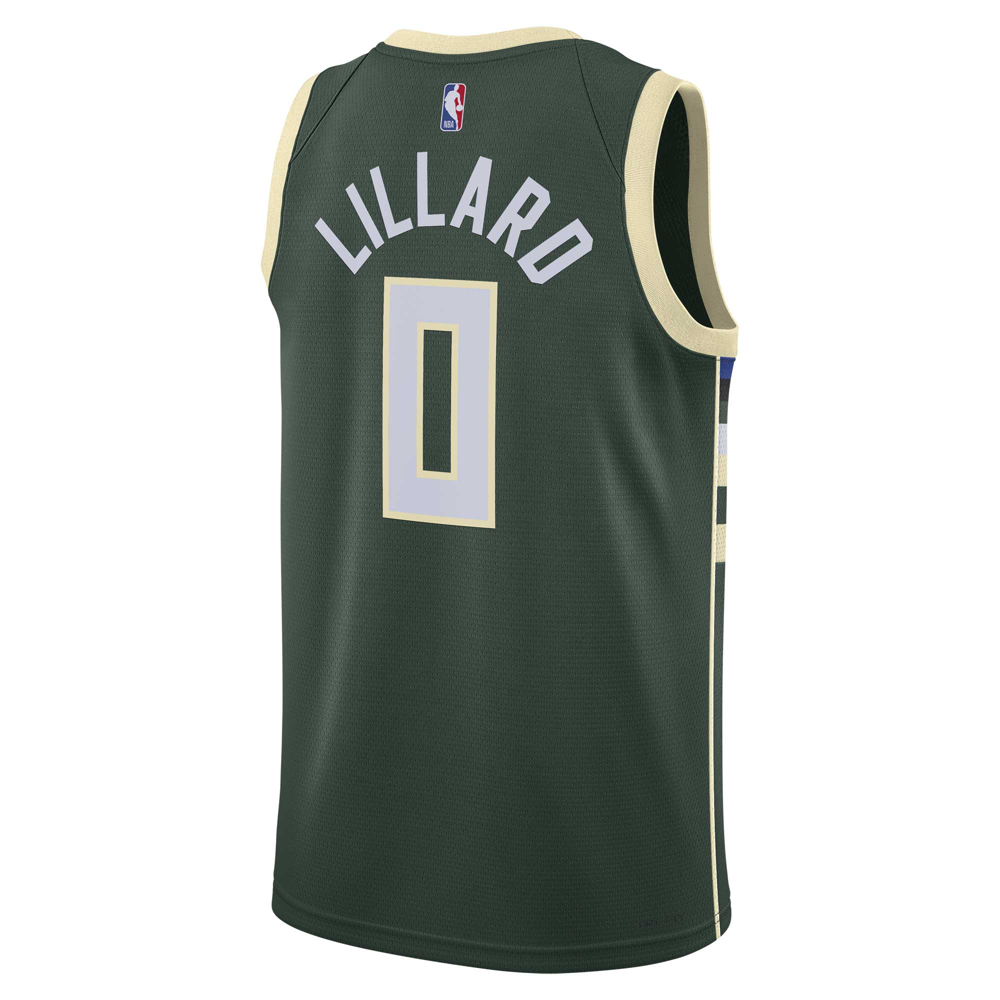 Unisex Milwaukee Bucks Damian Lillard Hunter Green Swingman Jersey - Icon Edition