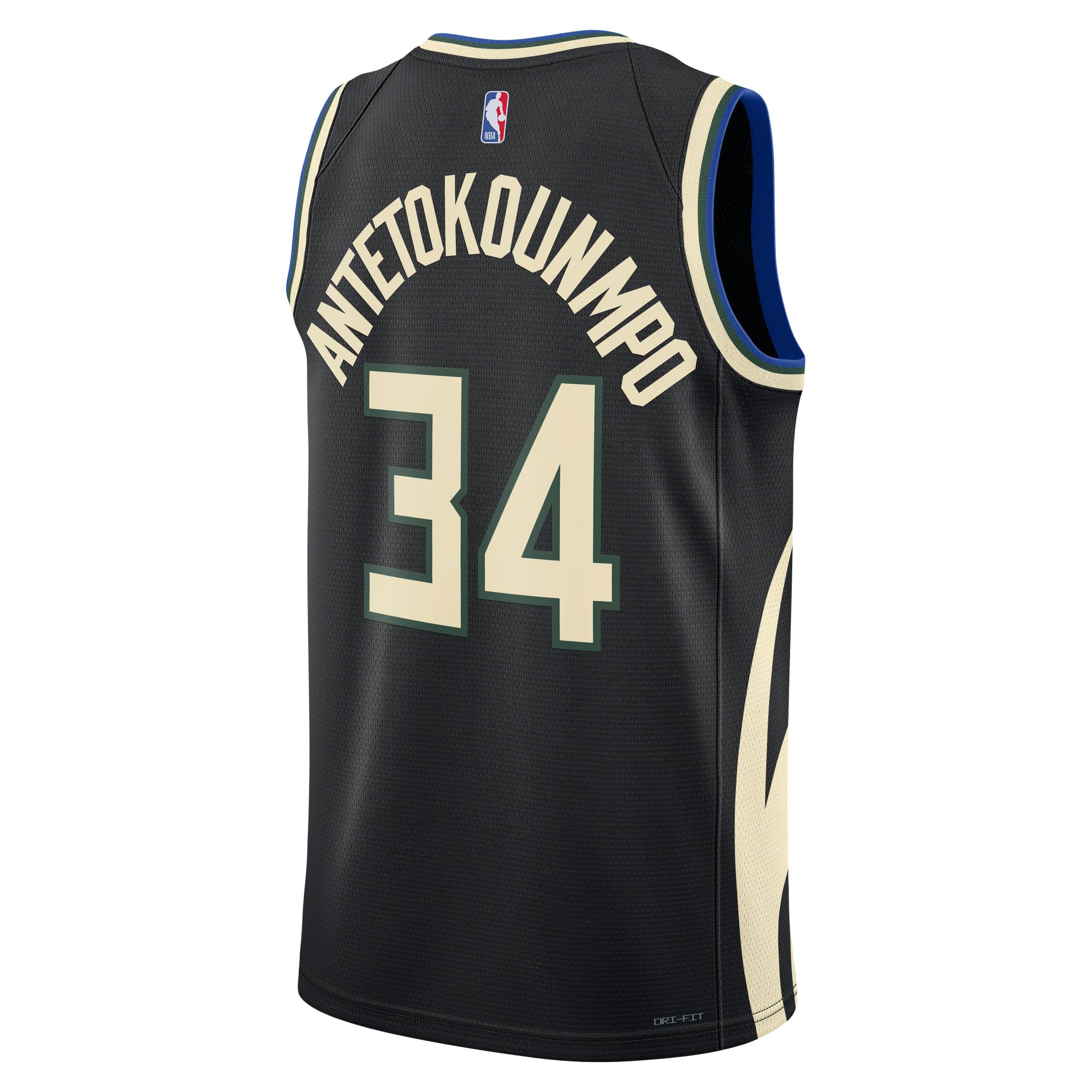 Unisex Milwaukee Bucks Giannis Antetokounmpo Black Swingman Jersey - Statement Edition