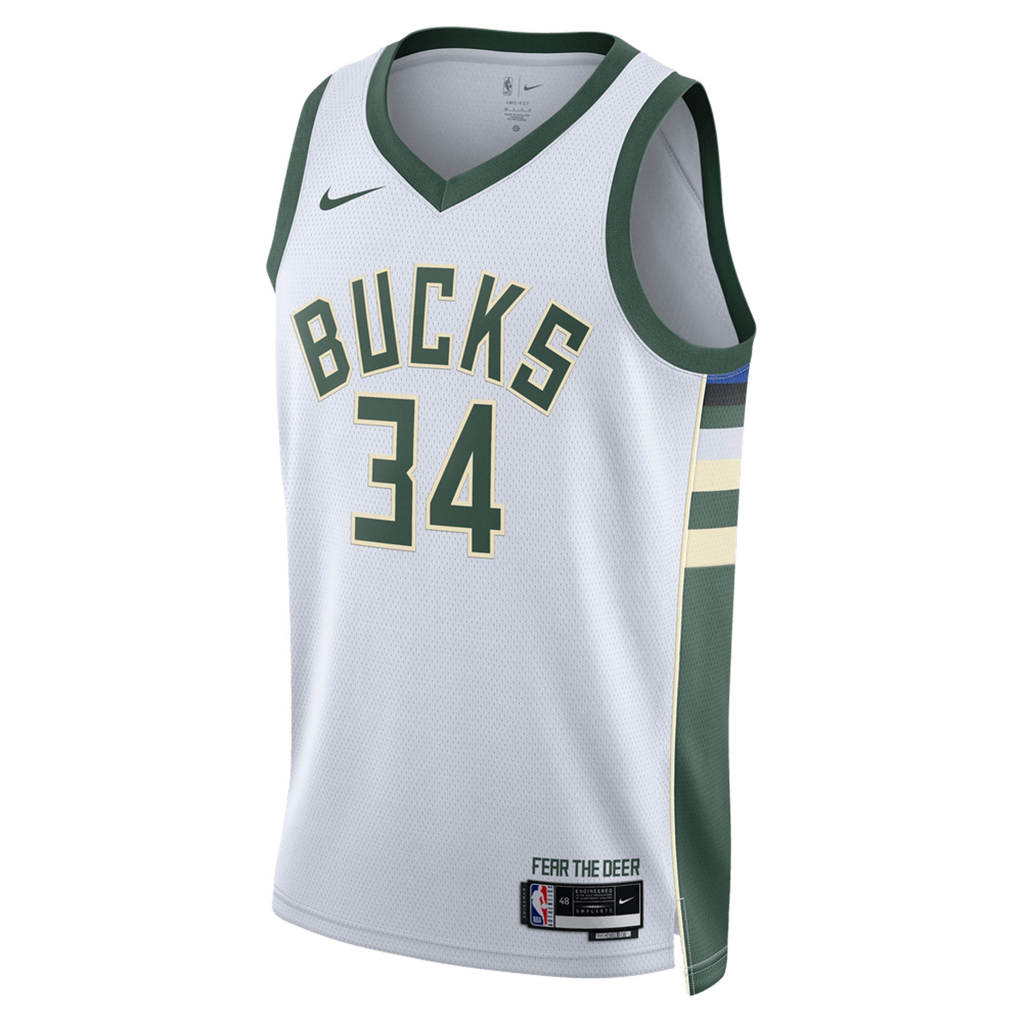 Unisex Milwaukee Bucks Giannis Antetokounmpo White Swingman Jersey - Association Edition