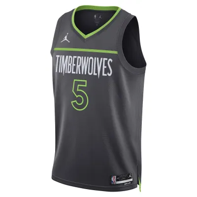 Unisex Minnesota Timberwolves Anthony Edwards Charcoal Swingman Jersey - Statement Edition 02