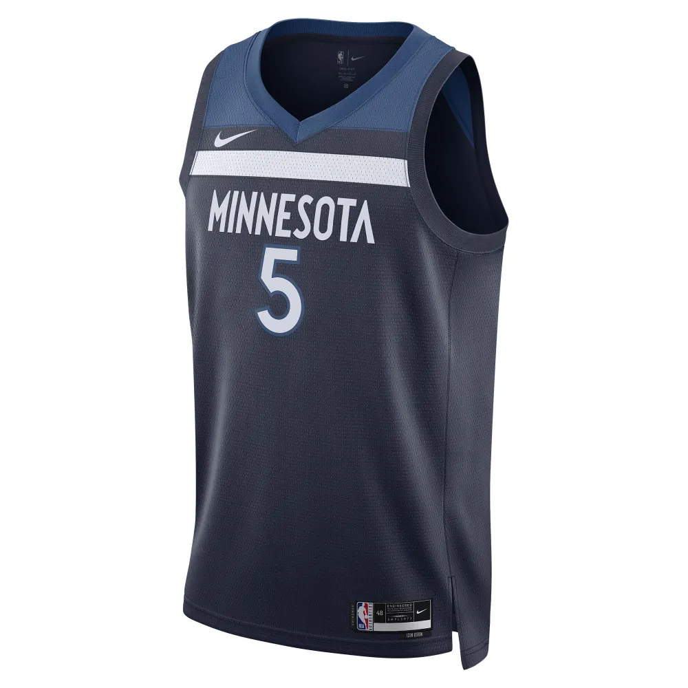 Unisex Minnesota Timberwolves Anthony Edwards Navy Swingman Jersey - Icon Edition