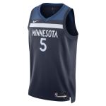 Unisex Minnesota Timberwolves Anthony Edwards Navy Swingman Jersey - Icon Edition