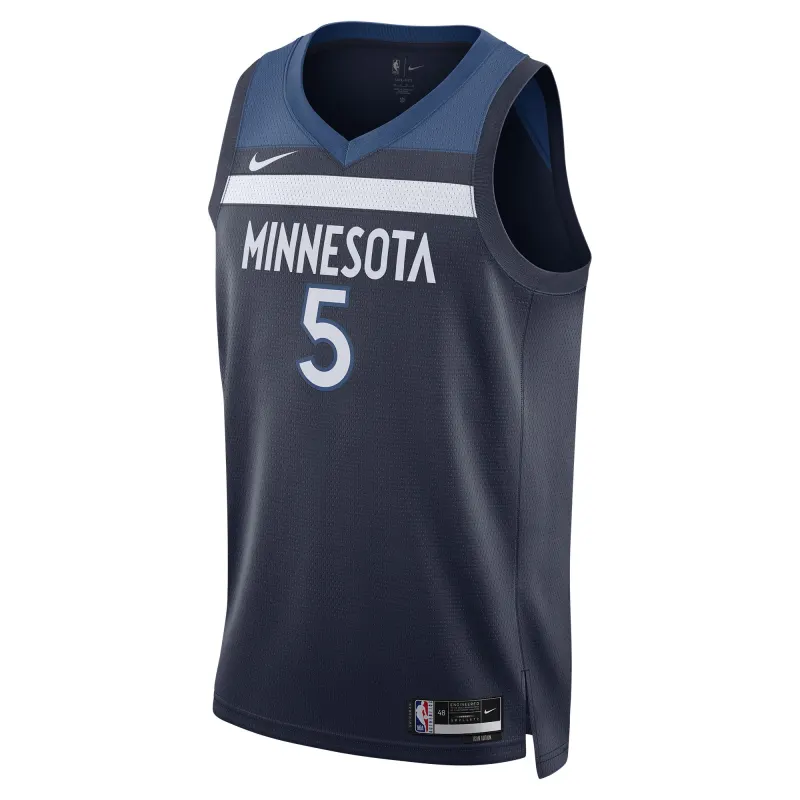 Unisex Minnesota Timberwolves Anthony Edwards Navy Swingman Jersey - Icon Edition