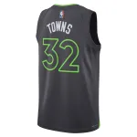 Unisex Minnesota Timberwolves Karl-Anthony Towns Charcoal Swingman Jersey - Statement Edition