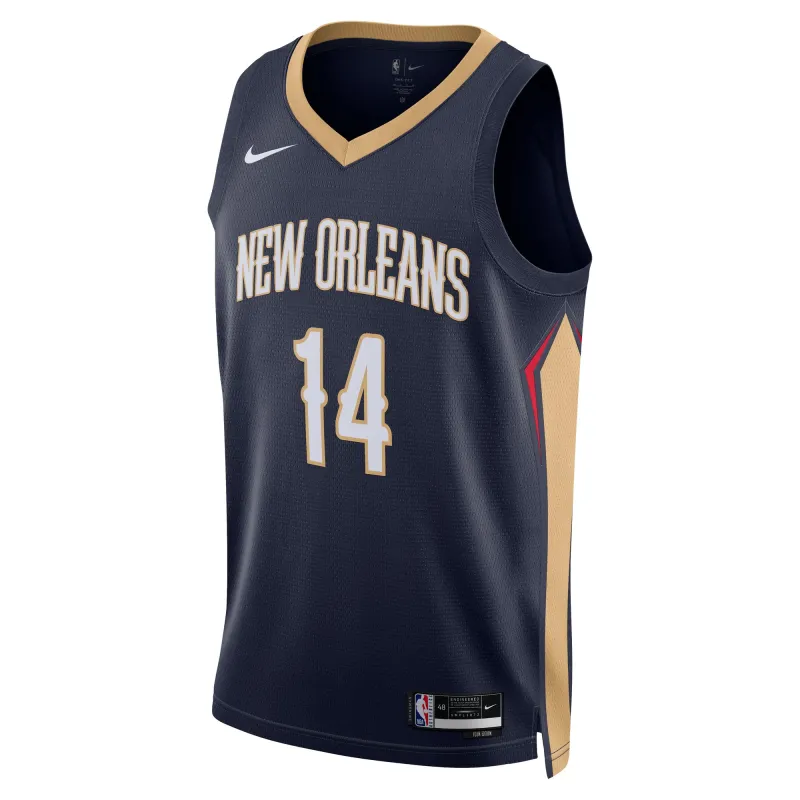 Unisex New Orleans Pelicans Brandon Ingram Navy Swingman Jersey - Icon Edition
