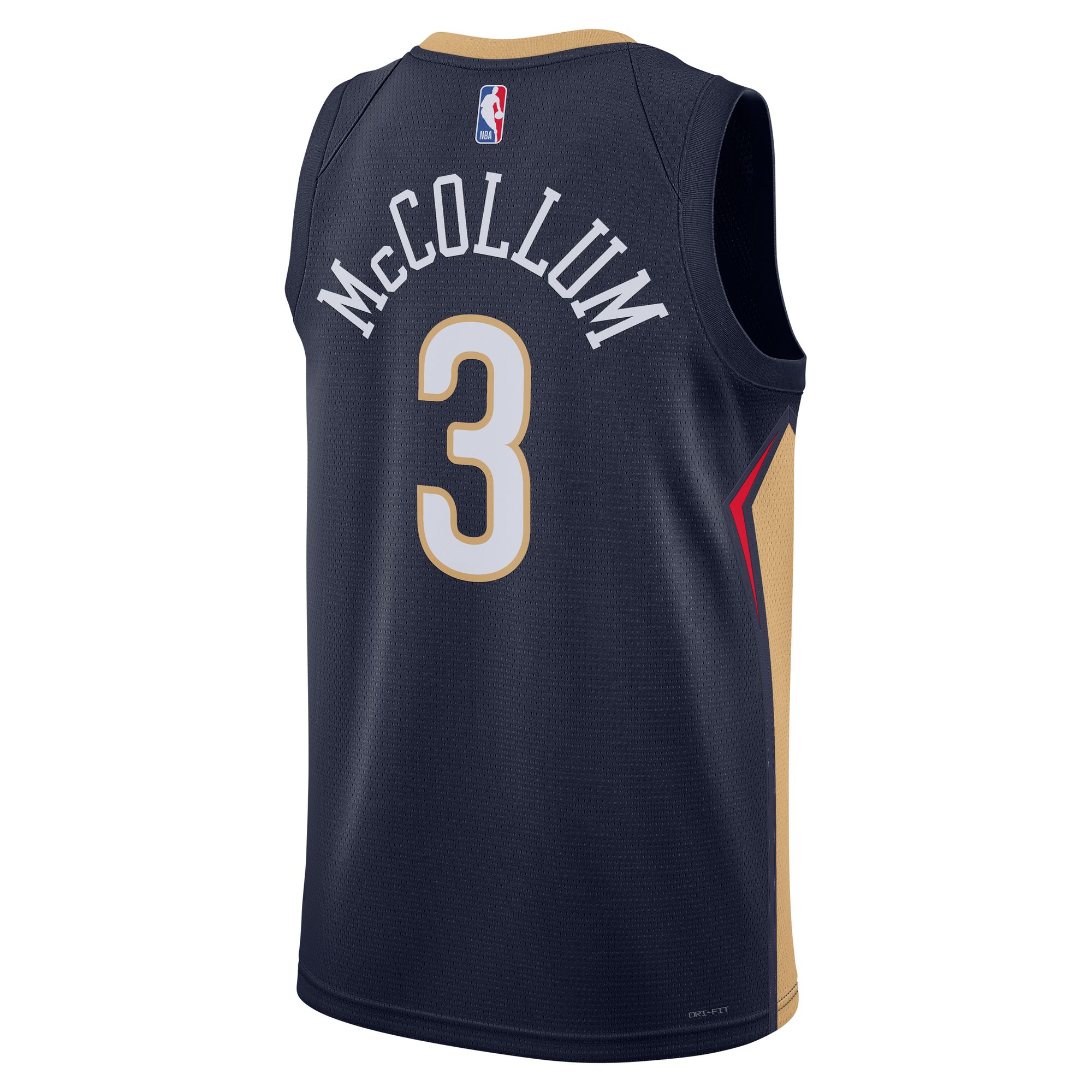 Unisex New Orleans Pelicans C.J. McCollum Navy Swingman Jersey - Icon Edition