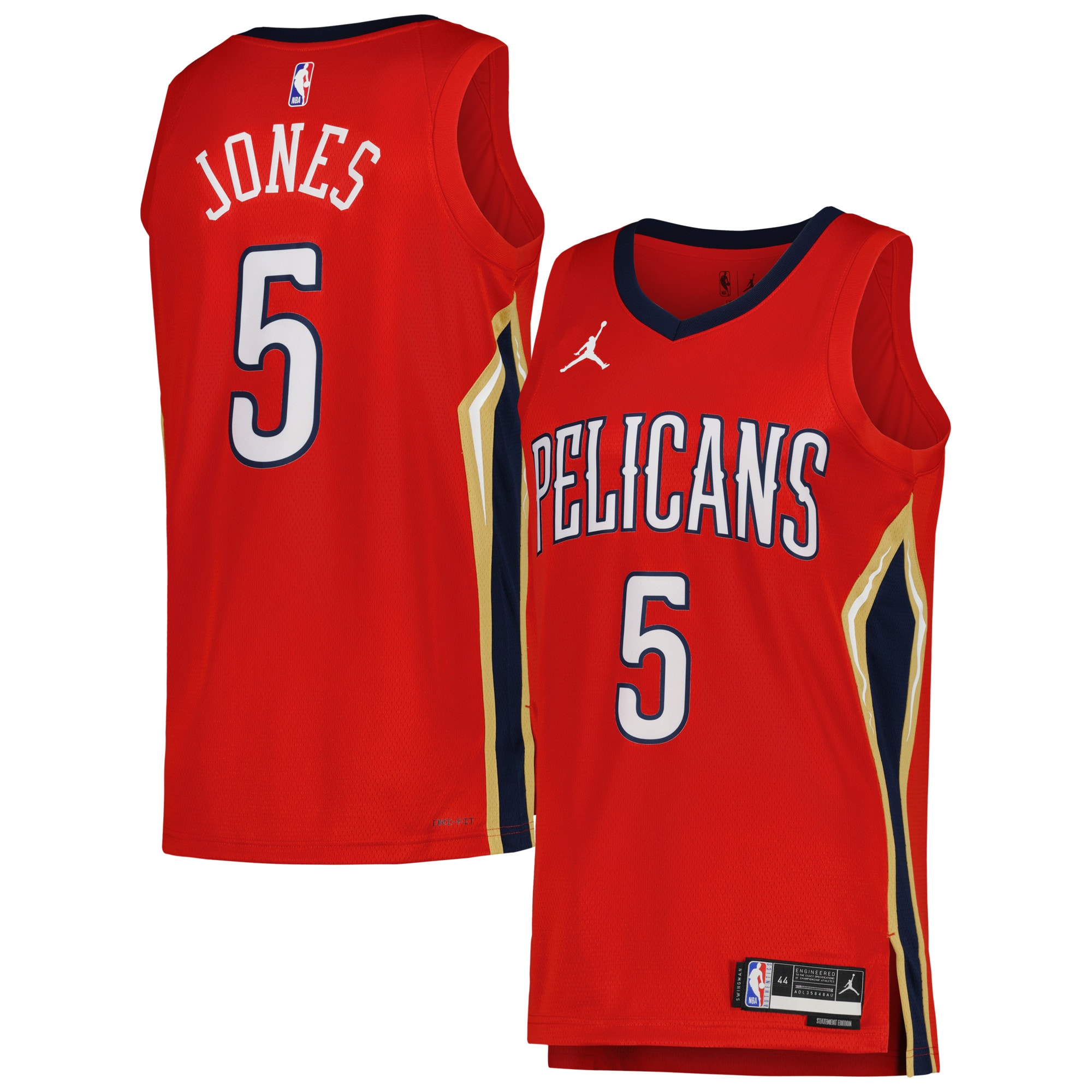 Unisex New Orleans Pelicans Herbert Jones Red Swingman Jersey - Statement Edition