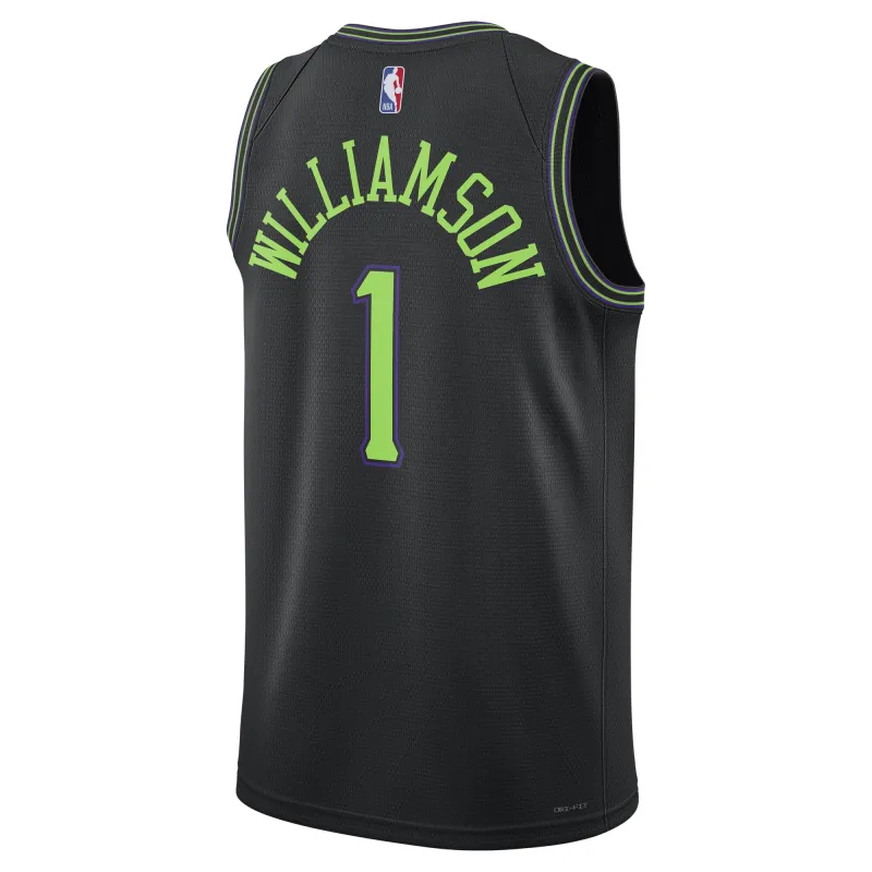 Unisex New Orleans Pelicans Zion Williamson Black 2023/24 Swingman Jersey - City Edition