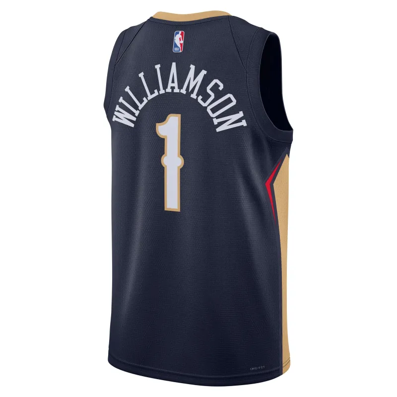 Unisex New Orleans Pelicans Zion Williamson Navy Swingman Jersey - Icon Edition