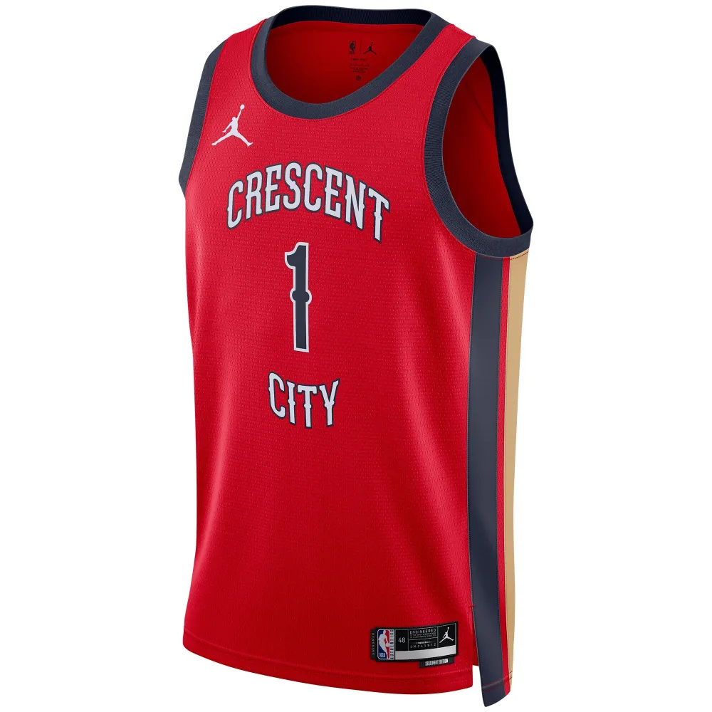 Unisex New Orleans Pelicans Zion Williamson Red Swingman Jersey - Statement Edition