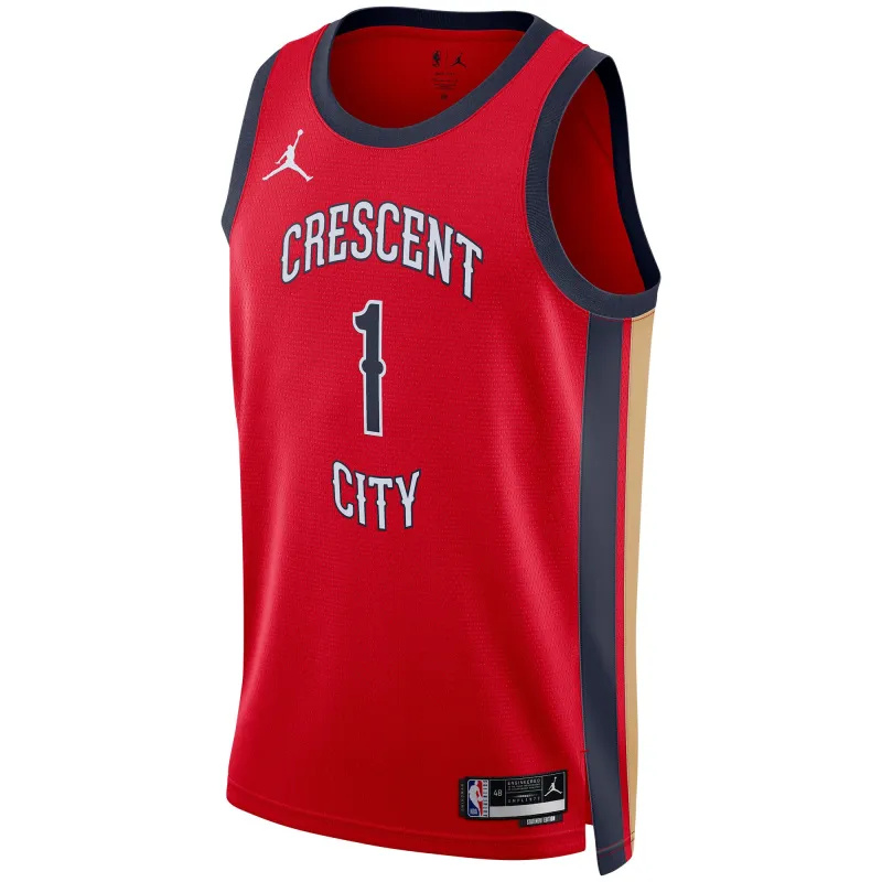 Unisex New Orleans Pelicans Zion Williamson Red Swingman Jersey - Statement Edition