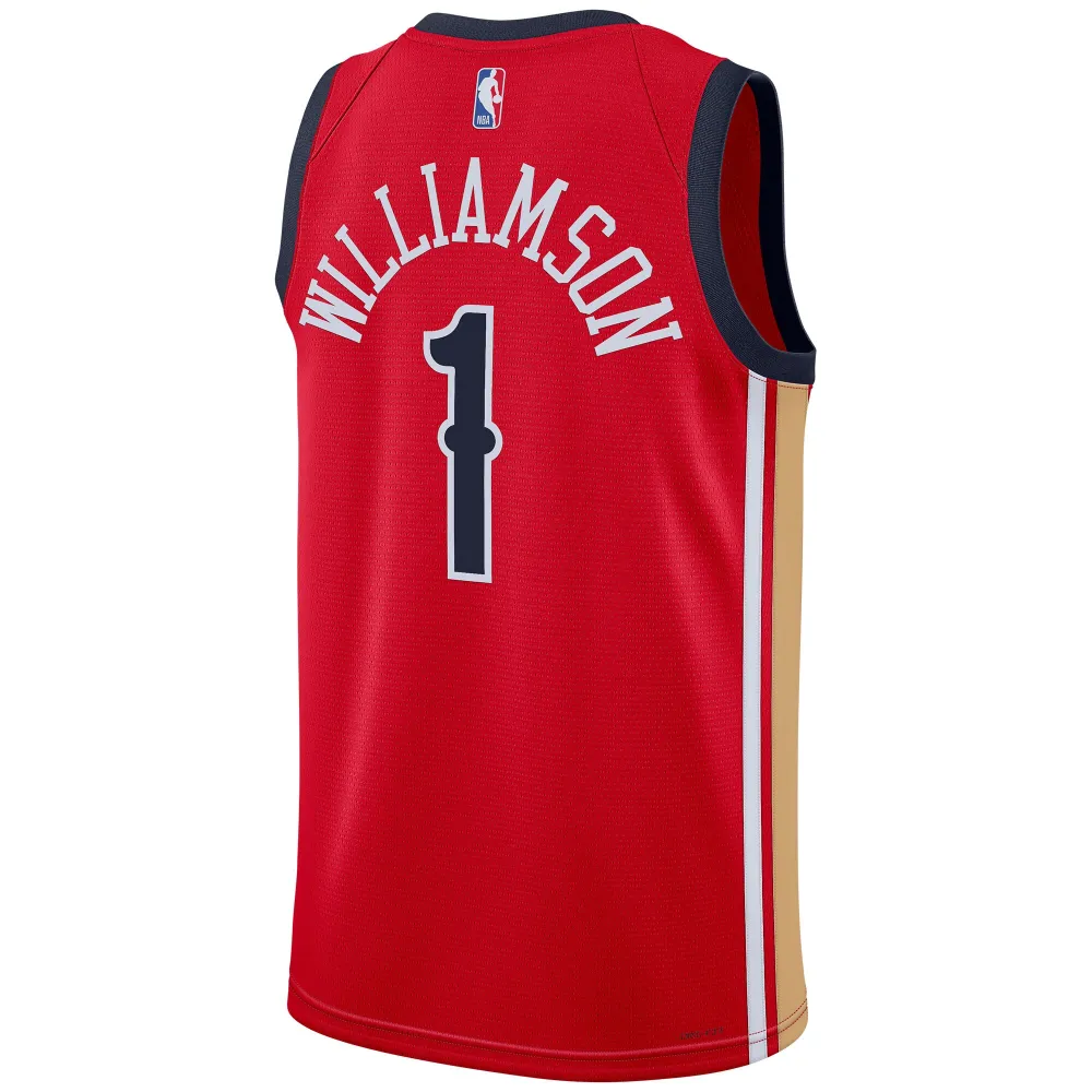 Unisex New Orleans Pelicans Zion Williamson Red Swingman Jersey - Statement Edition