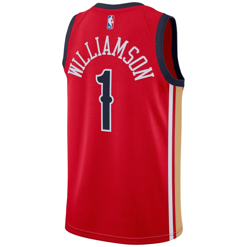 Unisex New Orleans Pelicans Zion Williamson Red Swingman Jersey - Statement Edition