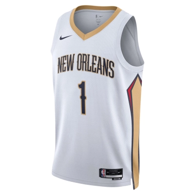 Unisex New Orleans Pelicans Zion Williamson White Swingman Jersey - Association Edition 02
