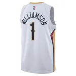 Unisex New Orleans Pelicans Zion Williamson White Swingman Jersey - Association Edition