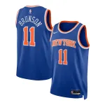 Unisex New York Knicks Jalen Brunson Blue Swingman Jersey - Icon Edition