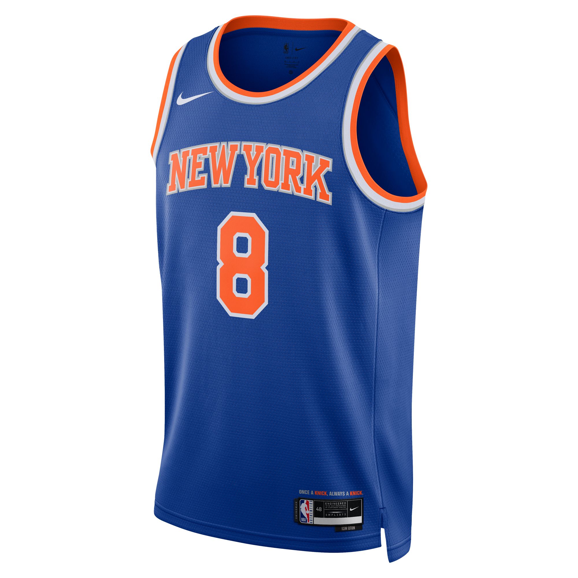 Unisex New York Knicks Kemba Walker Blue Swingman Jersey - Icon Edition