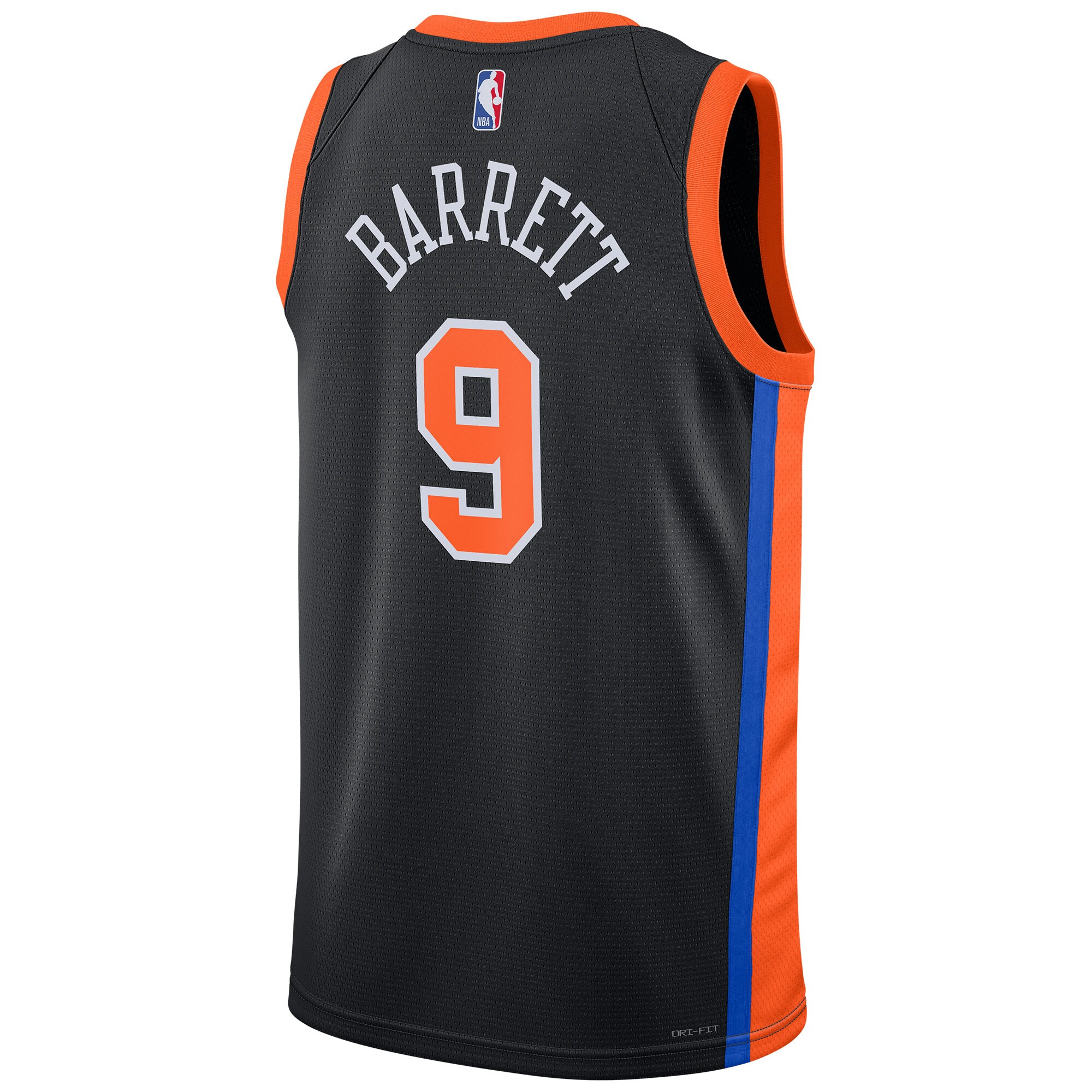 Unisex New York Knicks RJ Barrett Black 2022/23 Swingman Jersey - City Edition