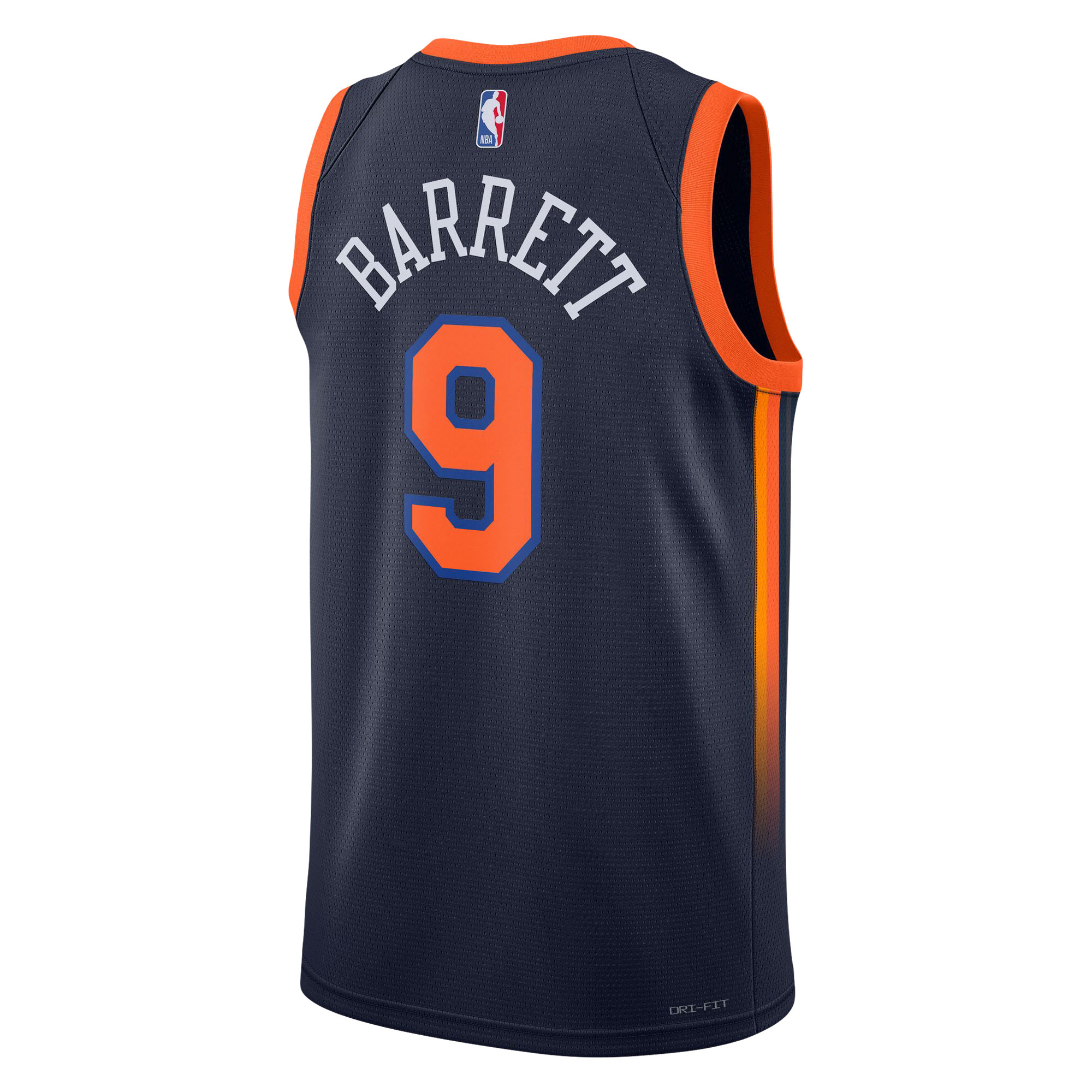 Unisex New York Knicks RJ Barrett Navy Swingman Jersey - Statement Edition