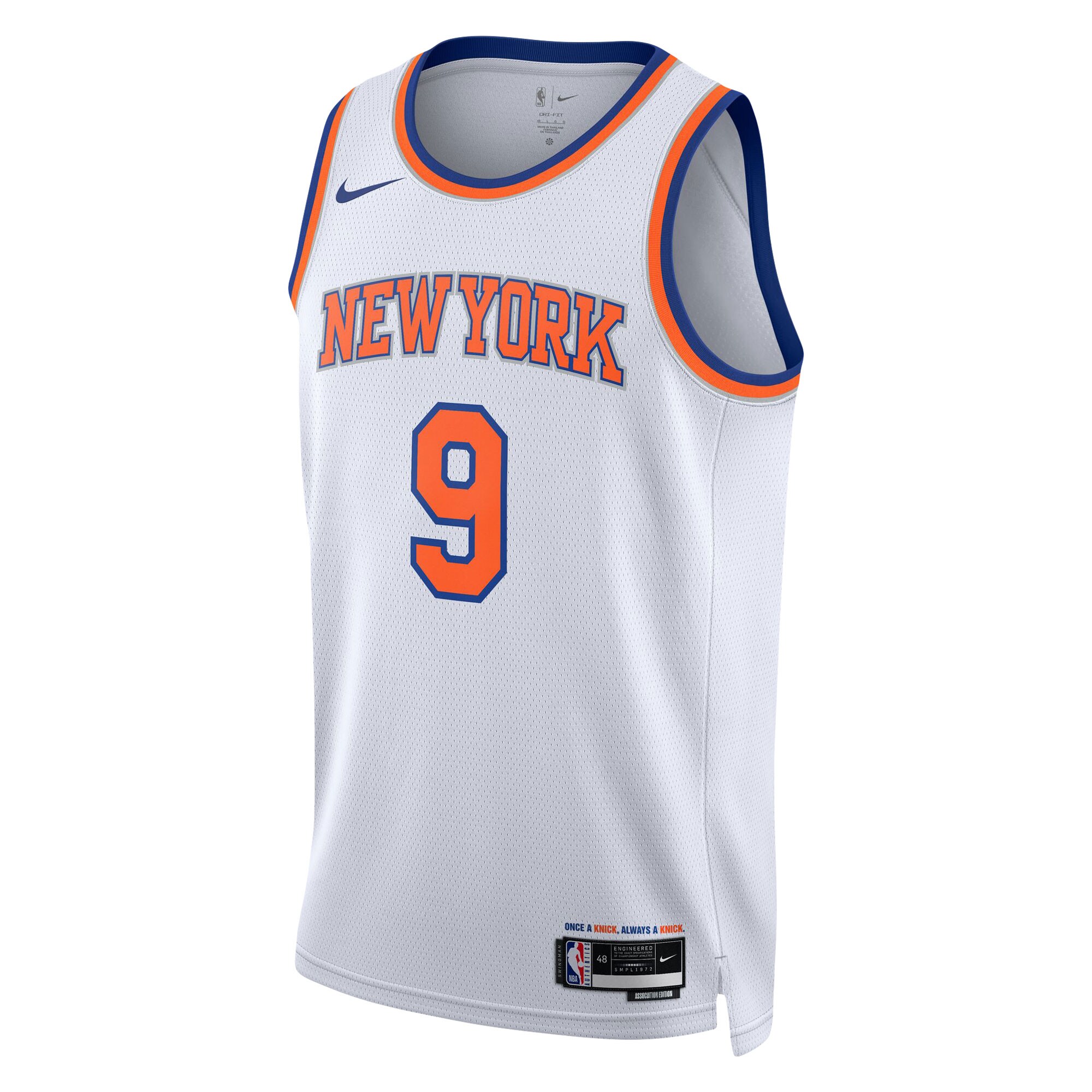 Unisex New York Knicks RJ Barrett White Swingman Jersey - Association Edition