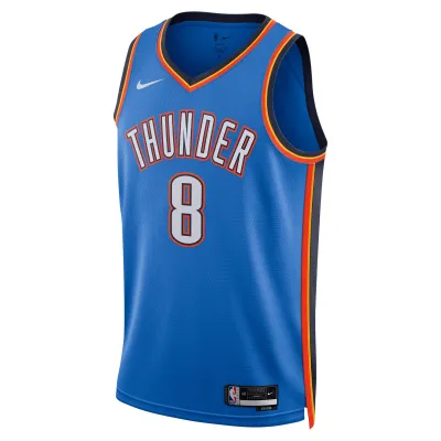 Unisex Oklahoma City Thunder Jalen Williams Blue Swingman Jersey - Icon Edition 02