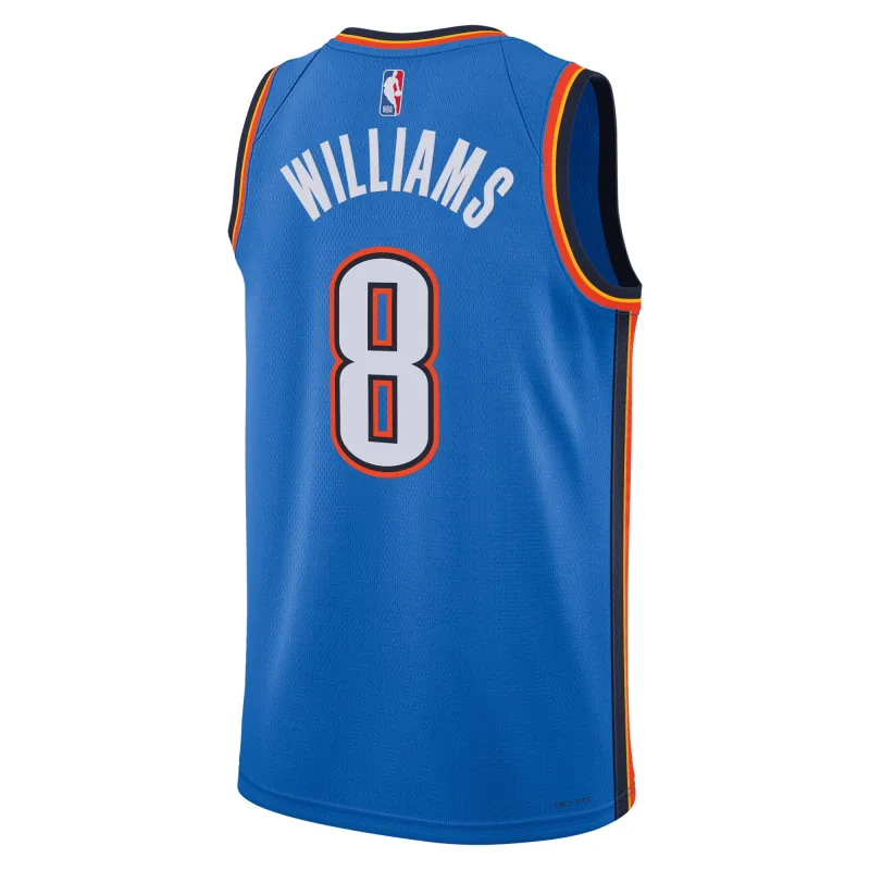 Unisex Oklahoma City Thunder Jalen Williams Blue Swingman Jersey - Icon Edition