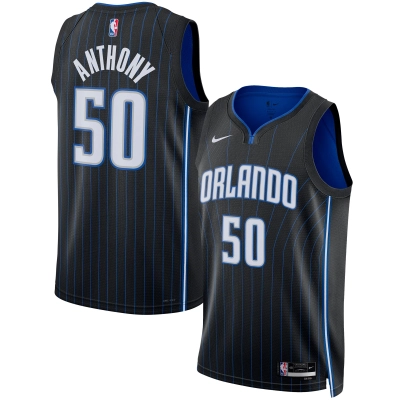 Unisex Orlando Magic Cole Anthony Black Swingman Jersey - Icon Edition 01
