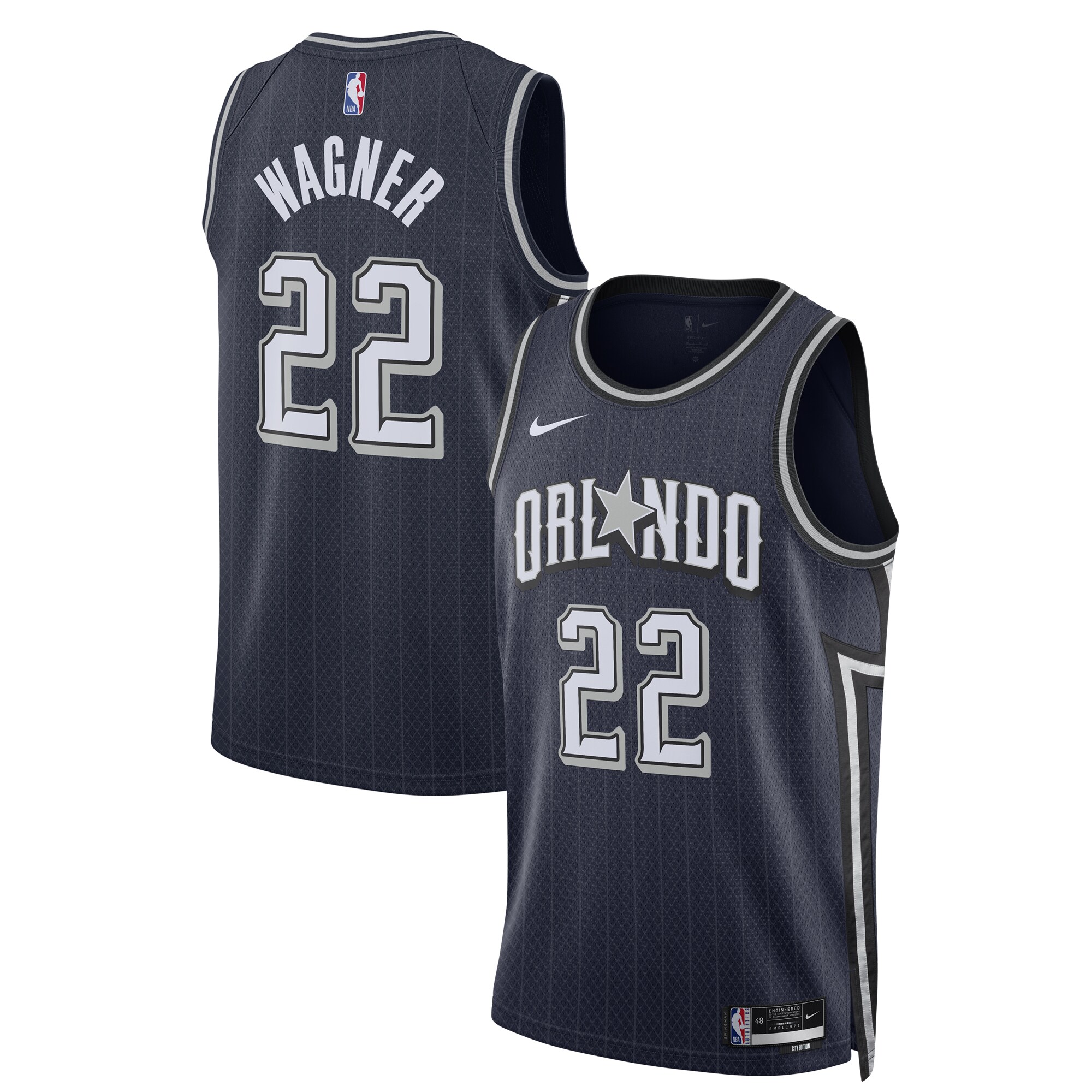Unisex Orlando Magic Franz Wagner Navy 2023/24 Swingman Jersey - City Edition