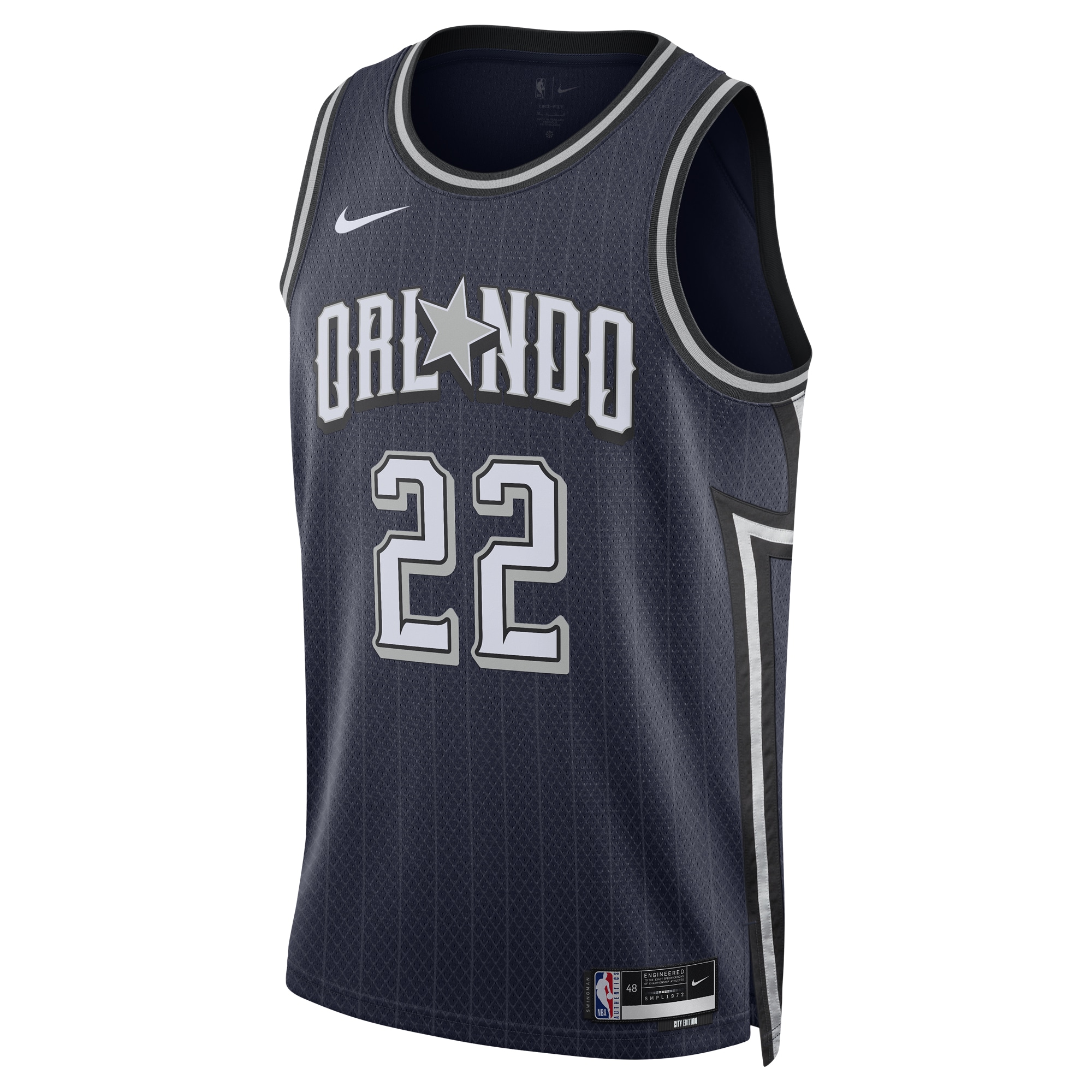 Unisex Orlando Magic Franz Wagner Navy 2023/24 Swingman Jersey - City Edition
