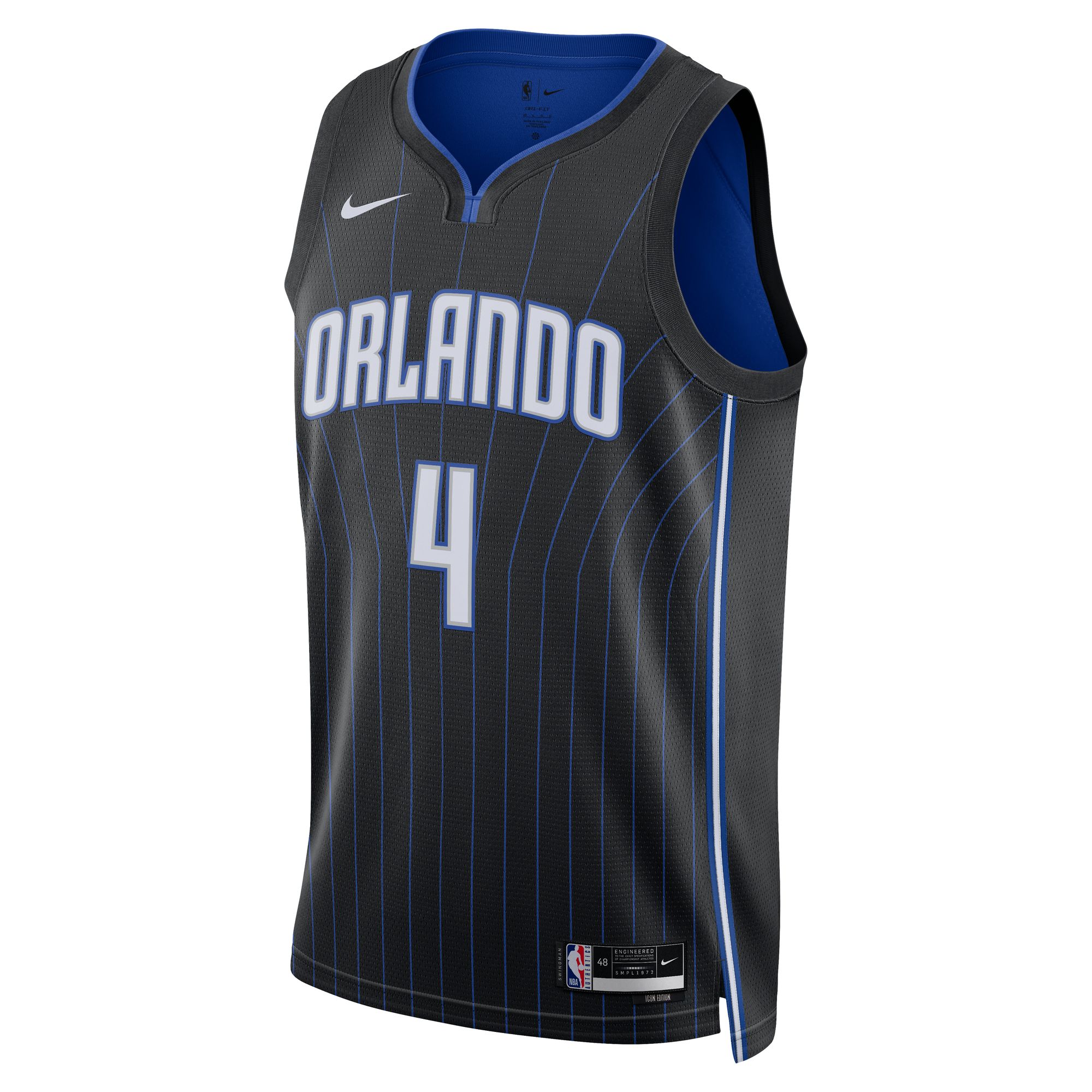 Unisex Orlando Magic Jalen Suggs Black Swingman Jersey - Icon Edition
