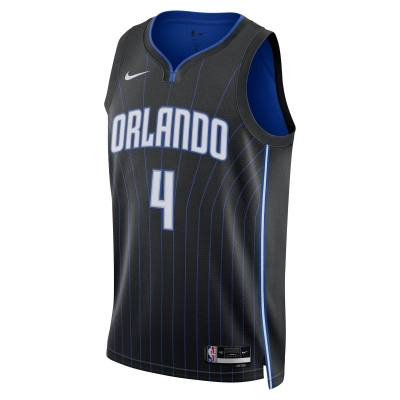 Unisex Orlando Magic Jalen Suggs Black Swingman Jersey - Icon Edition 02