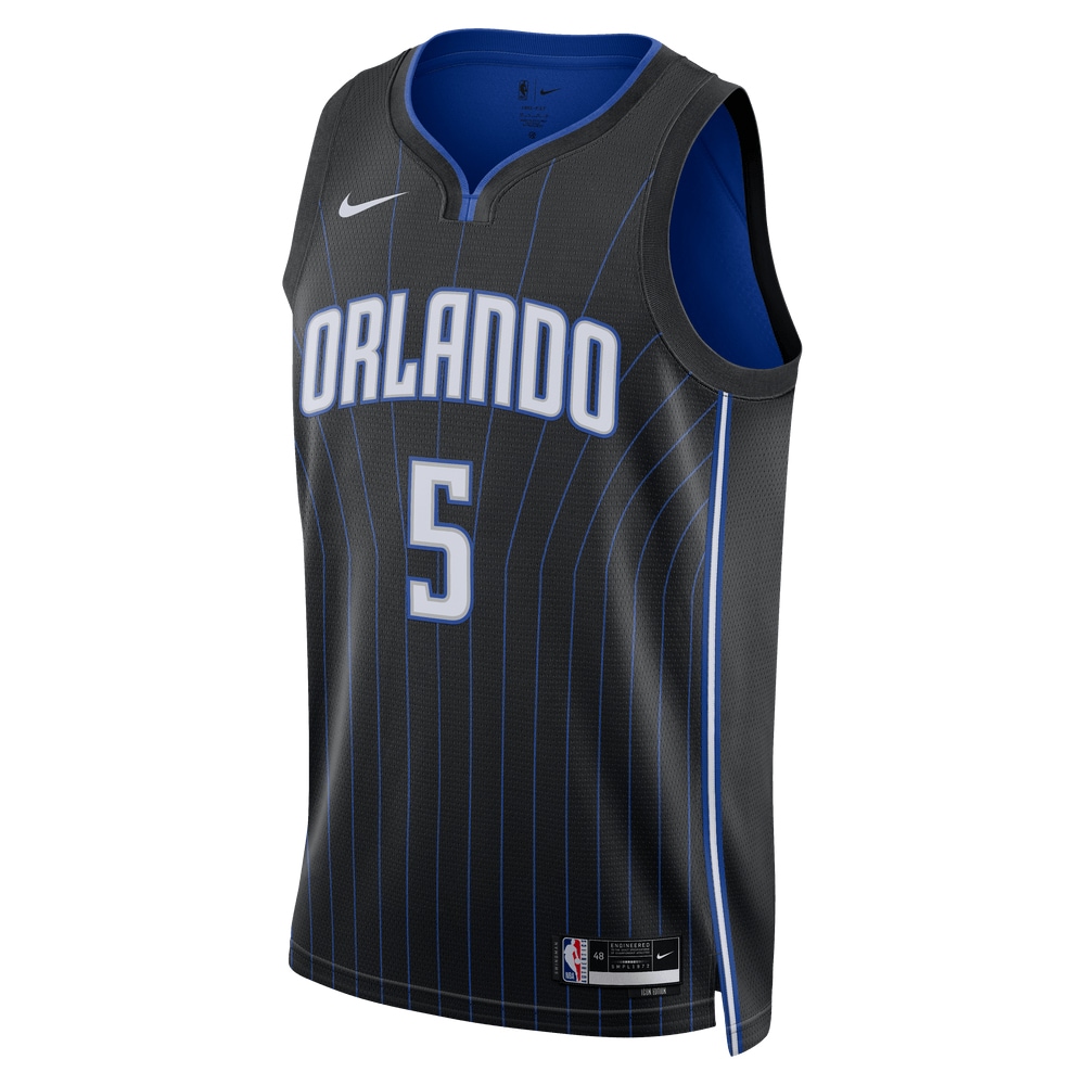 Unisex Orlando Magic Paolo Banchero Black 2022 NBA Draft First Round Pick Swingman Jersey - Icon Edition