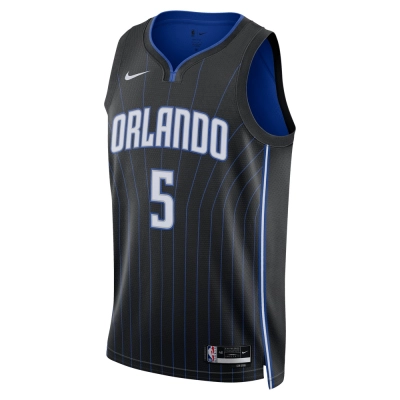 Unisex Orlando Magic Paolo Banchero Black 2022 NBA Draft First Round Pick Swingman Jersey - Icon Edition 02